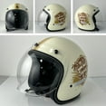 thumbnail image 2 of Retro 3 Snaps Bubble Visor for Open Face Helmets Vintage Shield Accessories, 2 of 5