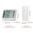 thumbnail image 1 of Meter Indoor Outdoor Temperature Meter with Wireless Sensor Digital Temperature Monitor Meter  & Min Record Large LCD Display for Home Bedroom Office 1 Sensor, 1 of 7