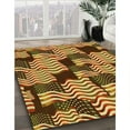 thumbnail image 3 of Ahgly Company Machine Washable Indoor Rectangle Transitional Metallic Gold Area Rugs, 2' x 3', 3 of 7