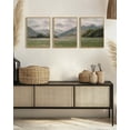 thumbnail image 2 of Drsoum Vintage Landscape Wall Art Mountain Range Retro Classic Farmhouse Paints Rustic 11x14in3pcs Natural Framed, 2 of 7