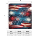 thumbnail image 5 of Fireworks US Flag Mailbox Covers, Magnetic Post Box Cover Wraps Standard Size 21x18 in for Garden Yard Decor, 5 of 7