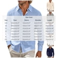 thumbnail image 3 of Lenpel Men's Button down Shirts Business Casual Long Sleeve Collared Tops with Pocket Solid Color Office Work Shirts(Khaki,4X-Large), 3 of 7