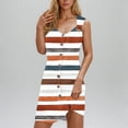 thumbnail image 1 of Ovzne Robes pour Femmes 2025 Robe de Plage Printemps et Été Vacances Bouton Col en V Bretelles Robe Robe d'Été Liquidation, 1 of 7