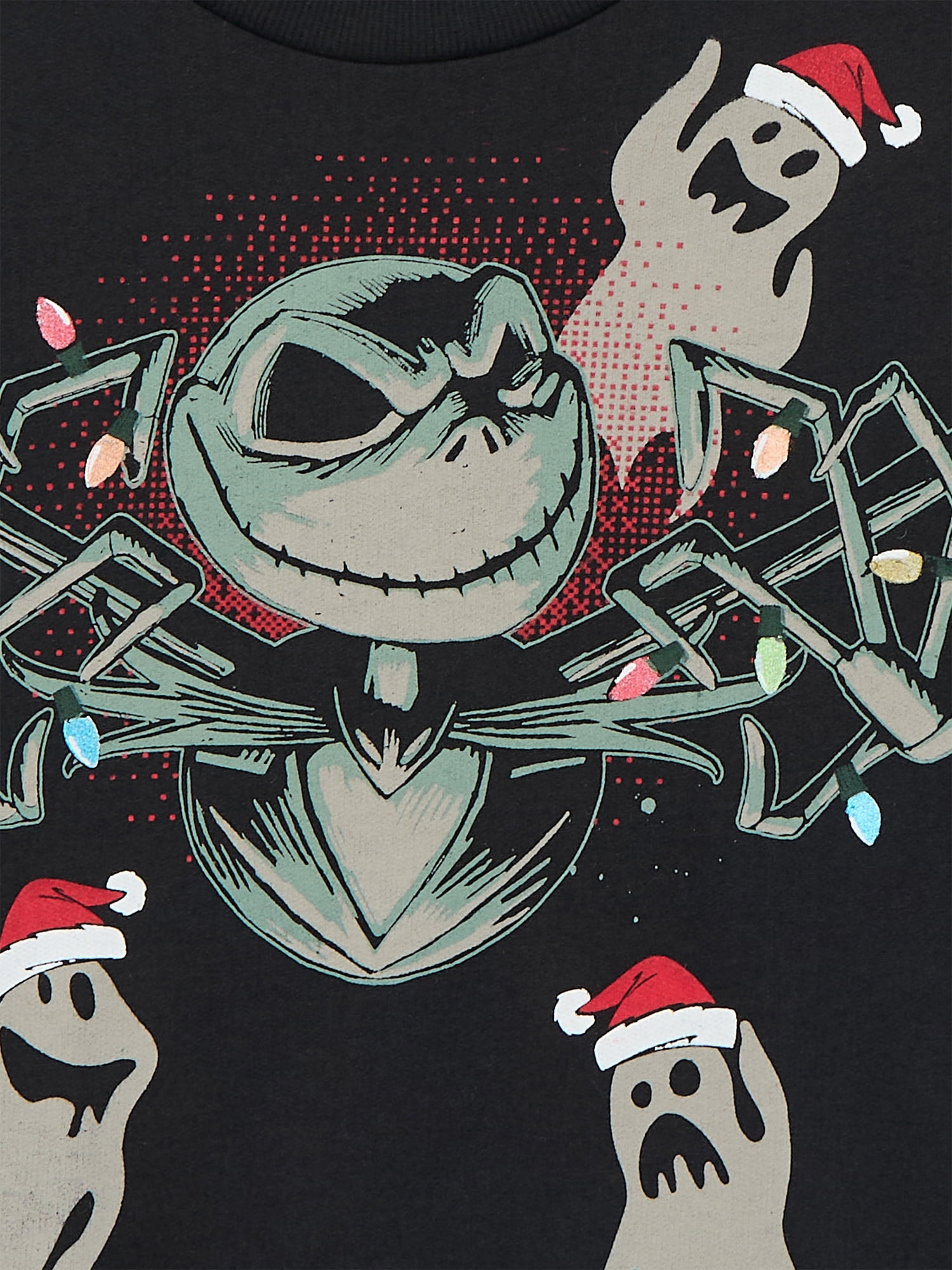 Nightmare Before Christmas Boys' Holiday Graphic Cotton Sweatshirt with Long Sleeves, Sizes 4-18