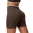 thumbnail image 2 of Delayuji Womens Yoga Short Workout Shorts Scrunch Seamless Gym Yoga Biker Shorts Running Active Fitness Short, 2 of 5