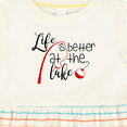 thumbnail image 4 of Inktastic Life is Better at the Lake Fishing Pole with Bobber Girls Baby Dress, 4 of 5