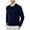 Navy, variant on GBSYEWXS Pullover Sweater For Men Long Sleeve Solid Color Pullover Casual Knit Crew Neck Sweaters Green