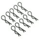 thumbnail image 5 of Clips de Carcasa de Coche RC Vhermosa 10 Piezas Metal Negro, 5 of 8
