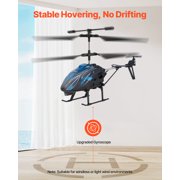 VEVOR RC Helicopter, 2.4GHz Flying Remote Control Helicopter, 3.5 Channel RC Airplane for Kid, 16 Mins Flight Time, Altitude Hold, One-Key Takeoff/Landing & LED Lights, Toys for Kids Ages 8 and up