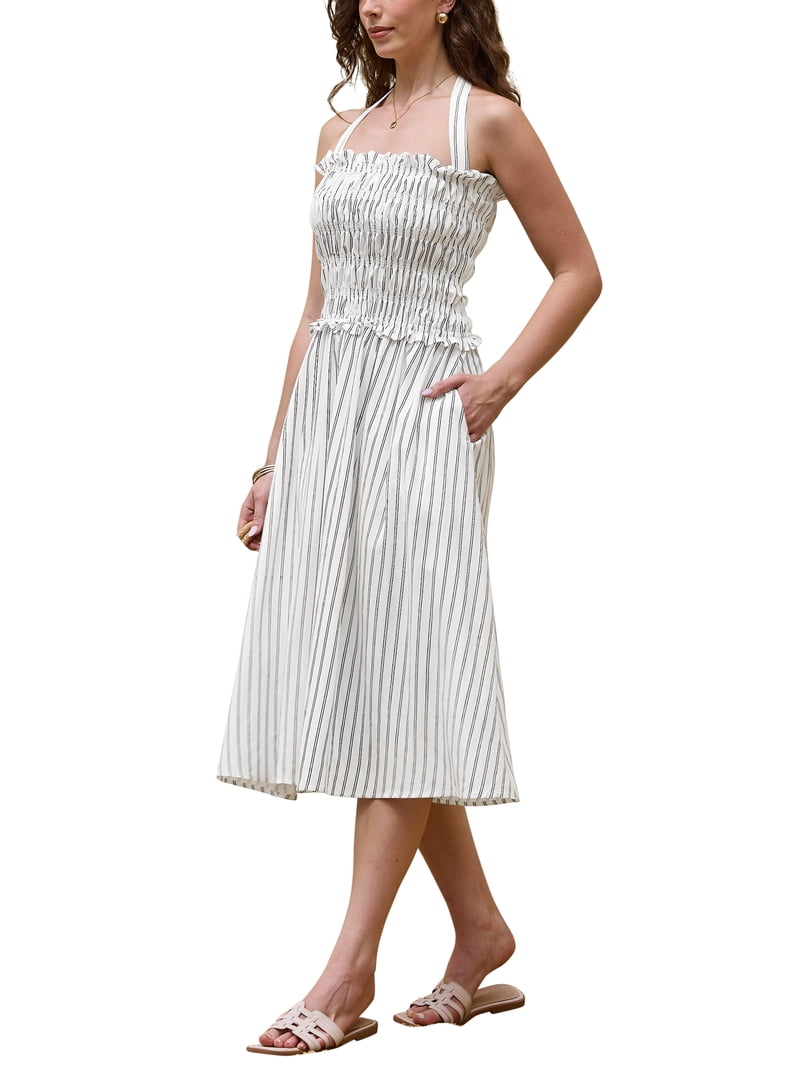 summer chic midi dress Buy White/Floral Print Jersey Waisted Summer Midi Dress from Next USA