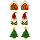 thumbnail image 5 of Colección de pendientes navideños Muñeco de nieve anciano Campanas Calcetines navideños Pendientes con muletas Regalos de año nuevo, 5 of 6