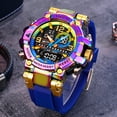 thumbnail image 3 of Reloj Deportivo Digital Analógico para Hombre con Doble Pantalla, 50 M Resistente Al Agua, Luz LED, Correa de Silicona, 3 of 5