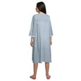 thumbnail image 4 of Moomaya Chemise de Nuit Longue à Boutons pour Femmes Imprimée, 4 of 6