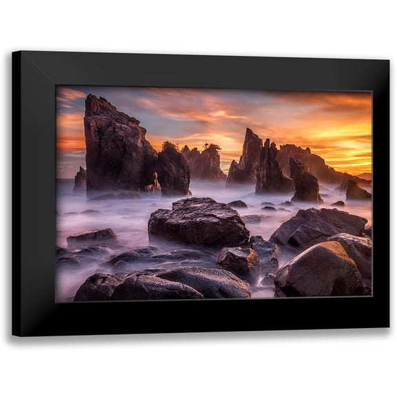 Song, Gunarto 14x11 Black Modern Framed Museum Art Print Titled - Heaven Of Rocks
