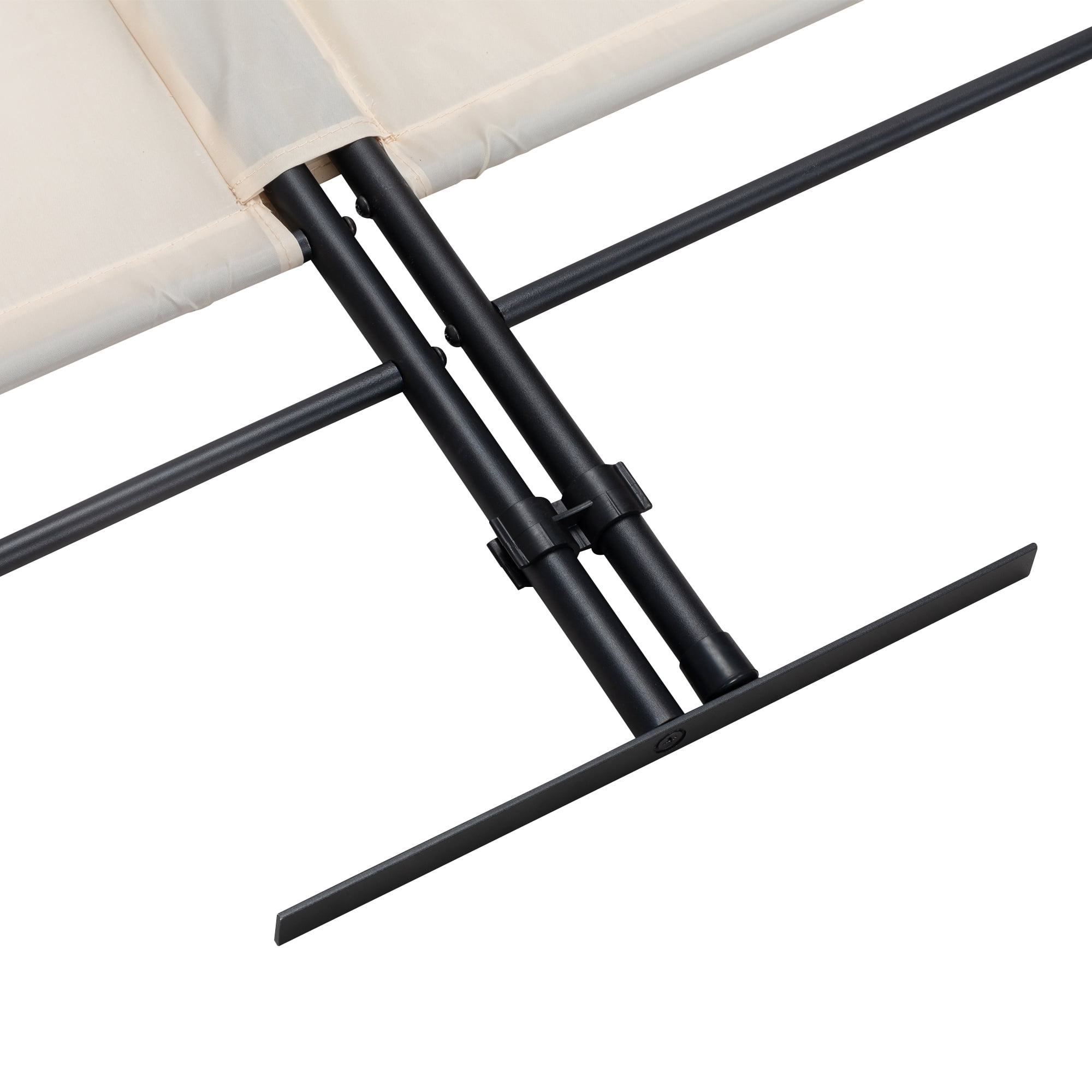 Kadyn 4 Panel Partition Room Separators Black, Folding Indoor Divider for Home, Office Room Divider for Living Room, Beige