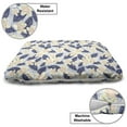 thumbnail image 3 of Floral Pet Bed, Frangipani and Leaves Details Plumeria Pastel Colored Pattern, Resistant Pad for Dogs and Cats Cushion with Removable Cover, 24" x 39", Pale Ceil Blue and Multicolor, by Ambesonne, 3 of 4