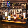 thumbnail image 1 of Expositor VEVOR para botellas de licor con iluminación LED, 2 niveles, 76 cm, 16 botellas, 1 of 5