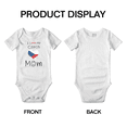 thumbnail image 3 of I Love My Czech Mom Baby Bodysuits Newborn Clothes (White, 6-12 Months), 3 of 5