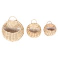 thumbnail image 1 of MasteelfCA 3Pcs Exquisite Wall Hanging Flower Baskets Rural Wall Hanging Bracketplant Pots, 1 of 8