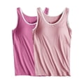 thumbnail image 1 of TIMIFIS 2 Pcs Débardeurs Color Block pour Femmes Confortables d'Entraînement Yoga Débardeurs d'Été Col Rond Sans Manches avec Soutien-Gorge Intégré Coussinet Camisole Tenue de Détente, 1 of 2