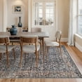 thumbnail image 3 of Bloom Rugs Washable Non-Slip 10x14 Rug - Dark Blue / Tan Traditional Oriental Area Rug for Living Room, Bedroom, Dining Room, and Kitchen - Exact size: 10' x 14', 3 of 9