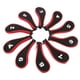thumbnail image 5 of Cubierta De Palo De Golf, Cubierta De Cabeza De Palo De Golf Resistente Con Cremallera De Neopreno Para Amantes Del Golf Para Hierros ANGGREK Rojo, 5 of 8