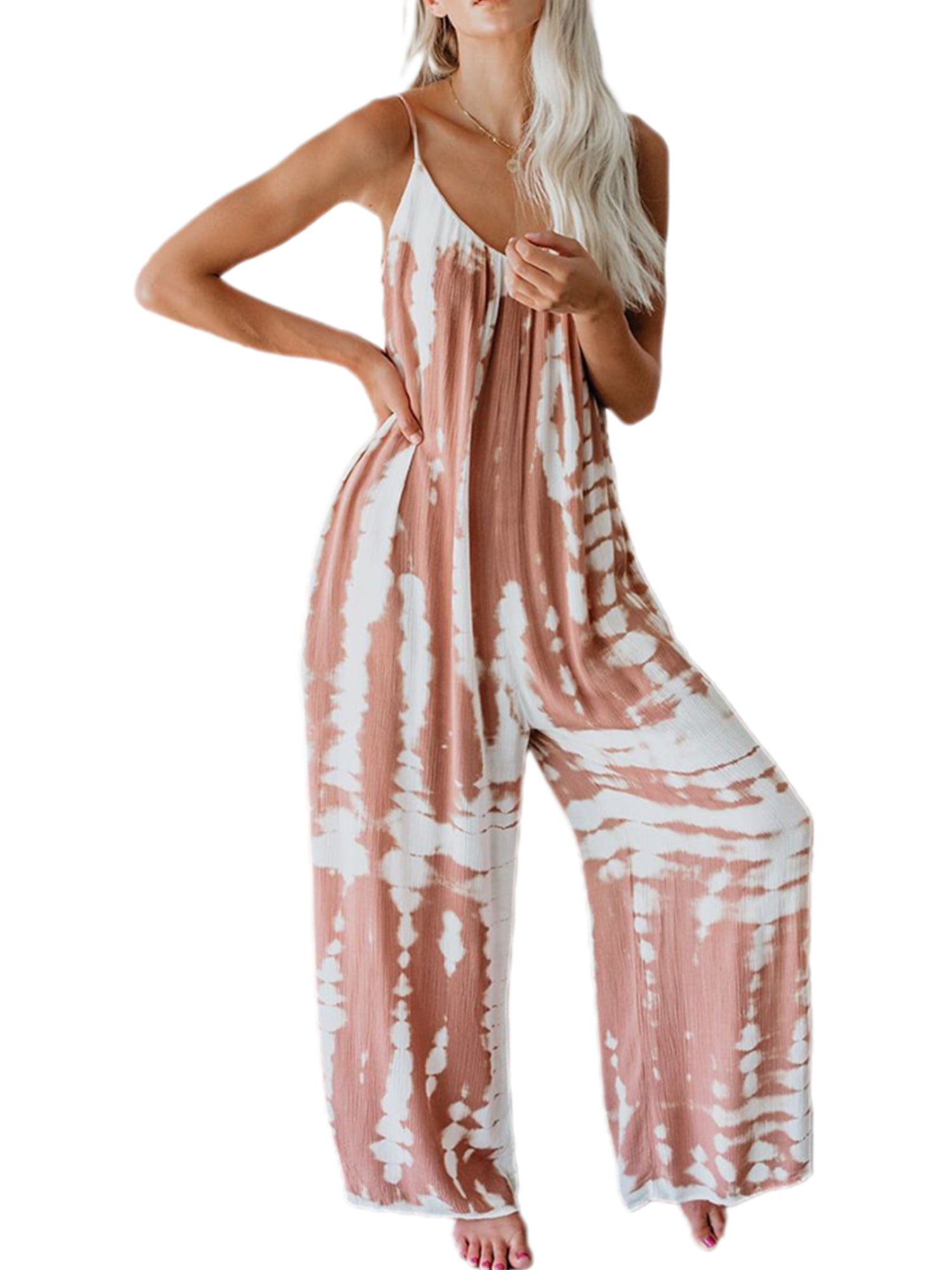 womens tie dye jumpsuit