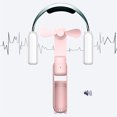 thumbnail image 1 of Ventilador plegable con orejas de gato, miniventilador de mano, recargable por USB, 3 velocidades (rosa) Sywqhk Libre de BPA, 1 of 8