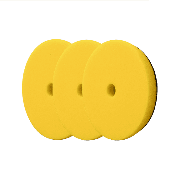 Jescar Yellow Foam Polishing Pad - 5.5" - 3 Pack