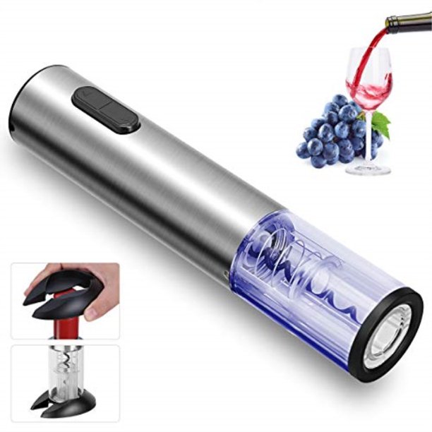 REDMOND Electric Wine Opener, Rechargeable Cordless Stainless Steel Automatic Corkscrew Wine