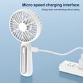 thumbnail image 2 of Inteprter Ventilador de mano Dispositivo de enfriamiento personal portátil Enfriador de oficina Blanco Electrodomésticos Blanco Inteprter HA063617-01B, 2 of 6
