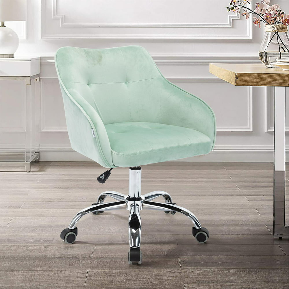 Adjustable Swivel office Chair Velvet Chair with Wheels