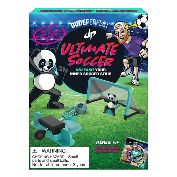Dude Perfect Ultimate Soccer Goalie Target Toss Table Game, All Ages