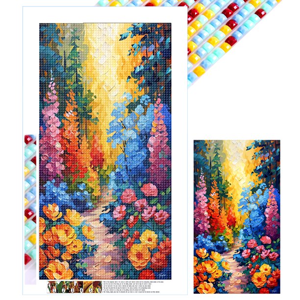 5D DIY Kit Con Cuentas Cuadradas Completas Del Arte Artesanal 45x75cm