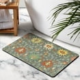 thumbnail image 3 of Premium 20x32 inch Floral Bathroom Rug - Machine Washable, Non-Slip, and Soft - Large Kitchen Rug Ideal for Dining Room and Office, 3 of 5