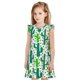 thumbnail image 1 of Fotbe Cactus 1 Vestido de Dormir para Niñas de 3 a 10 Años, Mangas Cortas, Estilo Princesa, Pijama Camisón con Mangas Voladas-Medium, 1 of 6