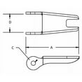 thumbnail image 2 of Crosby Latch Kit, Steel, 1-21/32 in., 1/2 in. 1096421, 2 of 2