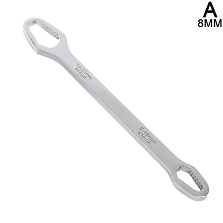 

8#22mm Universal Torx Wrench Self Tightening Adjustable Head~ Double Wrench H7Y6