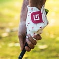 thumbnail image 2 of Uther DURA Golf Glove - Women's Right (For LH Golfers), Large Size, Flamingo Print | Durable, Comfortable, Tailored Fit with Zip Pouch, 2 of 7