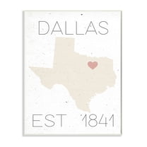 Stupell  Dallas Est 1841 Wall Plaque Art 10 x 15