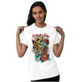 thumbnail image 3 of Break the Rules Japanese Mask Tattoo Plus Size Crewneck Graphic Tee Shirt Brisco Brands 4X, 3 of 5