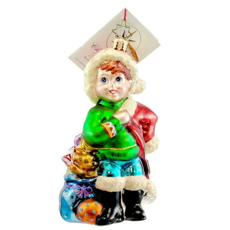 Charity Hospital Christmas Tree Christopher Radko IN FROM THE COLD Blown Glass Ornament Charity Christmas ()