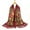 Wine, variant on jiaxiM Scarfs for Women Bohemian Ethnic Fringe Square Scarf Soft Warm Long Wrap Shawl Winter Daily Matching