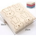thumbnail image 4 of Baby Infant Newborn Soft Cute Rabbit  Bath Towel Washcloth Bathing Cloth Drying, 4 of 5