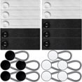 thumbnail image 3 of 20 Pcs Rallonge de Bouton Multi-Usage Rallonge de Taille Pantalon Rallonge de Bouton de Jean Colliers Fournitures, 3 of 8