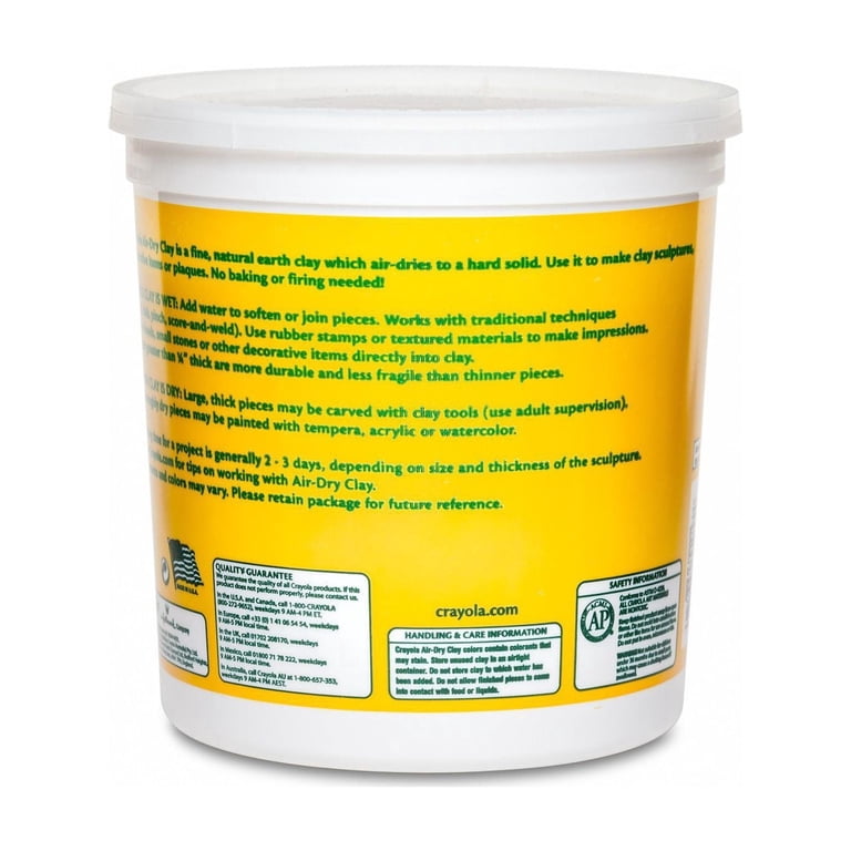Crayola Air Dry Clay Bucket, 5 lbs, White photo 2