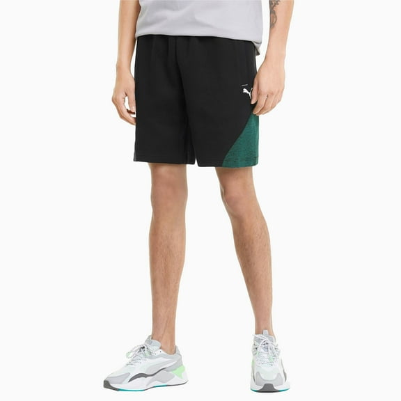 Men's Puma Black/Green/White Mercedes AMG Petronas F1 Sweat Shorts - S