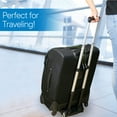 thumbnail image 3 of RMS Folding Luggage Cart - Aluminum Hand Truck with Wheels - Collapsible and Portable for Travel, Moving and Office Use (Black), 3 of 10