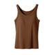 thumbnail image 5 of TaTaai Women's plus size tank top with built-in bra, ribbed texture, solid color, casual comfortable, sleeveless pullover, perfect for loungewear, daily wear & layering Gift, 5 of 9