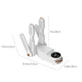 TOPReddon Boot Dryer, Foldable Retractable Double Arm Shoe Dryer with